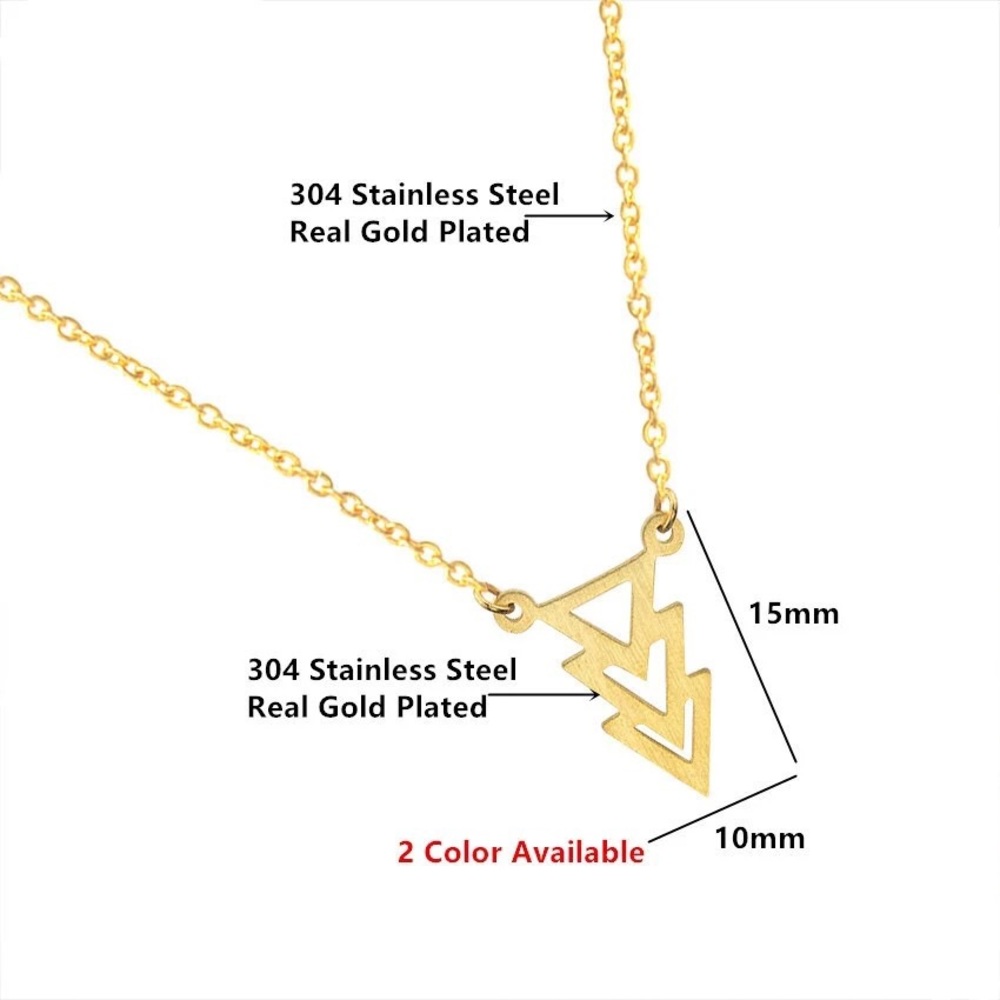 | 18K CHEVRON NECKLACE | - Picture 2 of 3